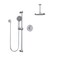 Keeney Round Shower System with Pressure Balanced Rough-In Valve, Ceiling KIT-DEL130CCP07